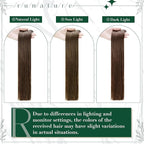 RUNATURE Human Hair Clip in Extensions, Brown Clip in Hair Extensions Real Human Hair, Remy Hair Extensions Clip Ins, Long Straight Hair, Easy to Apply, 20 Inch 50g 3pcs #4 Medium Brown