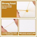 Teenitor Hair Nets and U-Pins Set - 40 Invisible Mesh Nets with Elastic Edge, 80 U-Shaped Pins for Ballet Buns, Sleeping, Wigs (Dark Blonde)