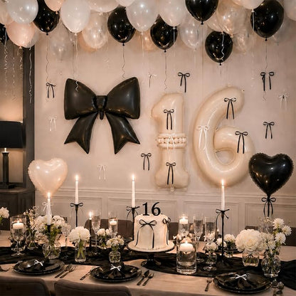Cream 16 Number Balloon, 16th Birthday Decorations - Image 6