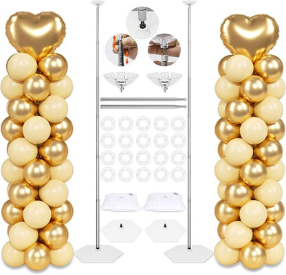 2 Sets Balloon Column Stand Kit by Toosci
