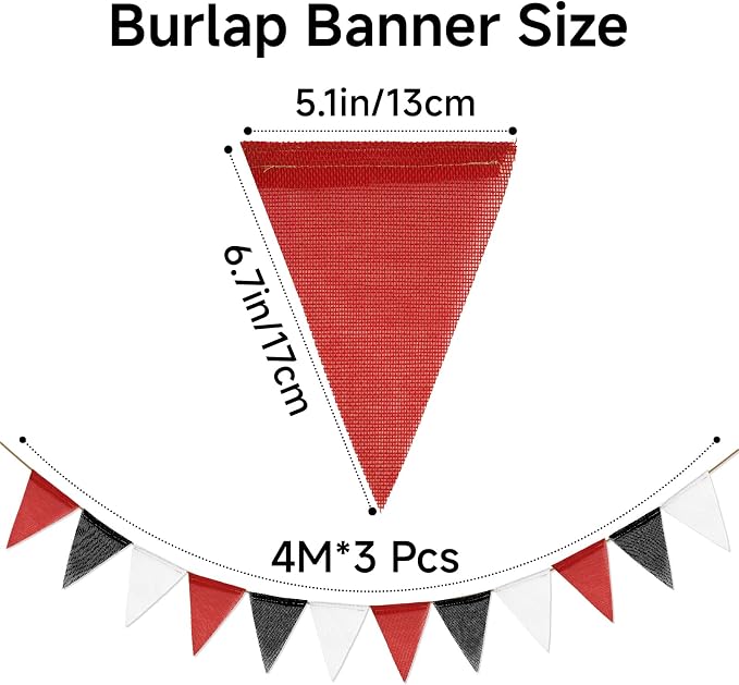 G2PLUS Triangle Flag Bunting, Pennant Banner and Decorative Garland, 39Ft | - Image 2