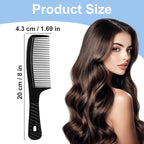 Disposable Combs in Bulk Individually Wrapped Widen Combs Sturdy Hair Combs for Women and Men, Long Handle Fine Combs for Homeless, Hotel,Shelter, Nursing Home,Charity Church Black (8 IN, Count, 30)