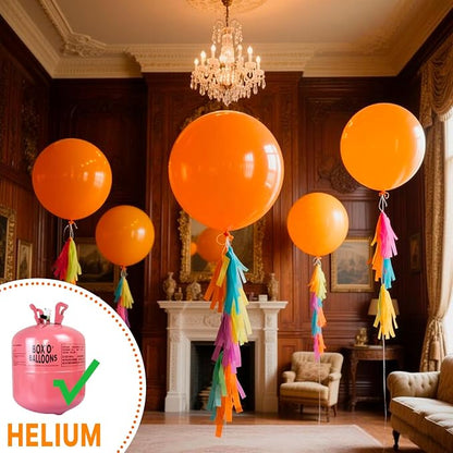 PartyWoo Orange Balloons 20pcs Fall Latex Helium Balloons 18 Inch | Birthday - Image 4