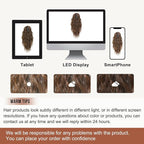 FLUFYMOOZ Ponytail Extension, 18 Inch Claw Clip Ponytail Extension, Wavy Curly Claw Clip in Ponytail Hair Extensions, Natural Fake Ponytail Synthetic Hairpiece for Women (Medium Chocolate Brown)
