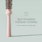 Magic Curling Round Brush (1 Inch) - Non-electronic, Self-Standing Round Brush, Great Blowout, Ceramic Coated Barrel, Quick Styling, Ionic Thermal Barrel, Volumizer, Styler