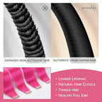 WENNALIFE Tape in Hair Extensions Human Hair Hot Pink Tape in Extensions, 10pcs 30g 24 inch Remy Invisible Tape Ins Straight Colored Soft Real Human Hair Tape in Extensions Refill Set Extensions