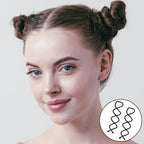 30 Pcs Spiral Hair Pins, Spin Pins for Hair, Alloy Spiral Bobby Pins, Bun Twist Spiral Hair Pins with Non-scratch Rounded Tips for Women Bun Hair Style (Black)