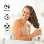 Silver Gray Hair Dye Shampoo 3 in 1 for Men & Women, Silver Hair Dye, Natural Hair Dye for Salon Home Use, Shampoo Para Canas 16.9 Fl Oz (Silver Gray)