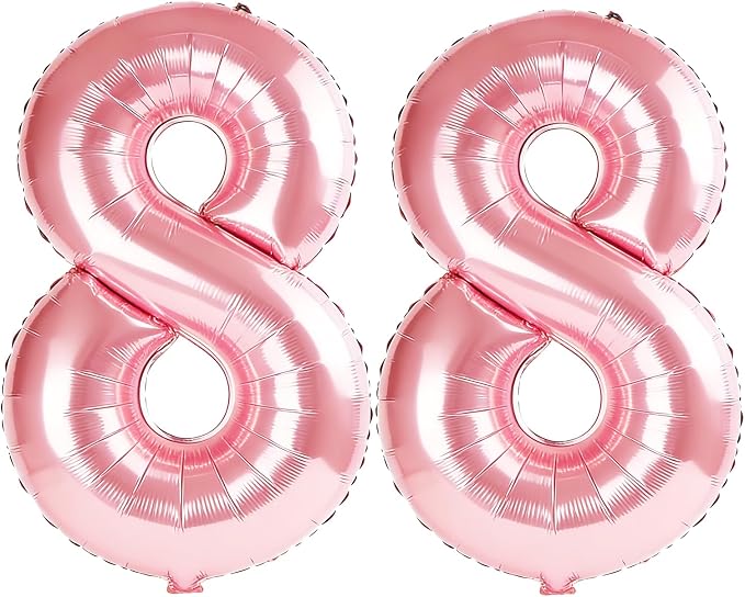 40 Inch Number 88 Balloons for 88th Birthday Party Decorations, 0-100 Jewelry by FOBELEC