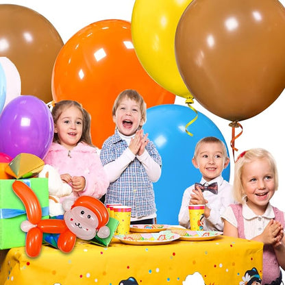 Brown Balloons 18 Inch 12 Pack Large Latex Party Balloons Round Helium Balloon - Image 4