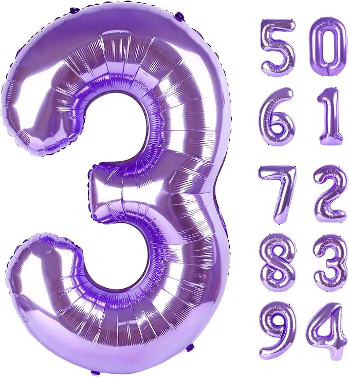 Purple 3 Balloon by IWERP
