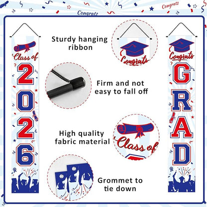 Graduation Decorations 2026 Porch Banner, Graduation Banner Class of 2026 - Image 2