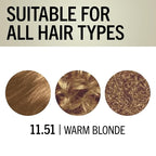Schwarzkopf Keratin Blonde Hair Dye, 11.51 High Lift Warm Blonde, Professional Quality Permanent Hair Color, Bond Enforcing System, Pre-Color Serum & Conditioner Included