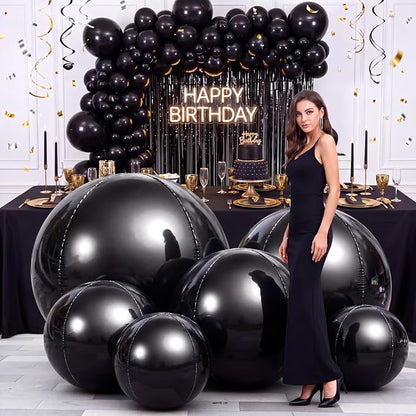 6 Pcs Giant Metallic Party Balloons, Birthday Wedding Halloween Party by Unknown