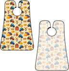 Ultimate Shaving Bib, Beard Trimming Apron with Hair Catcher, Farm Cars Tractor Truck