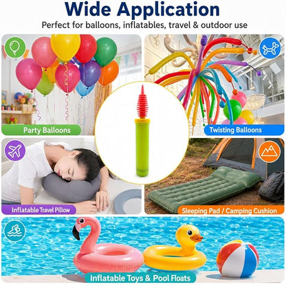 Balloon Pump Handheld Two-Way Dual Action, Air Pump Portable Manual Balloon - Image 5