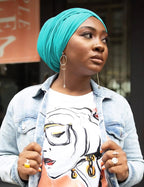 Harewom Head Wraps for Black Women Stretch Head Scarf Long African Hair Wraps Turban Headwraps Jersey Headbands