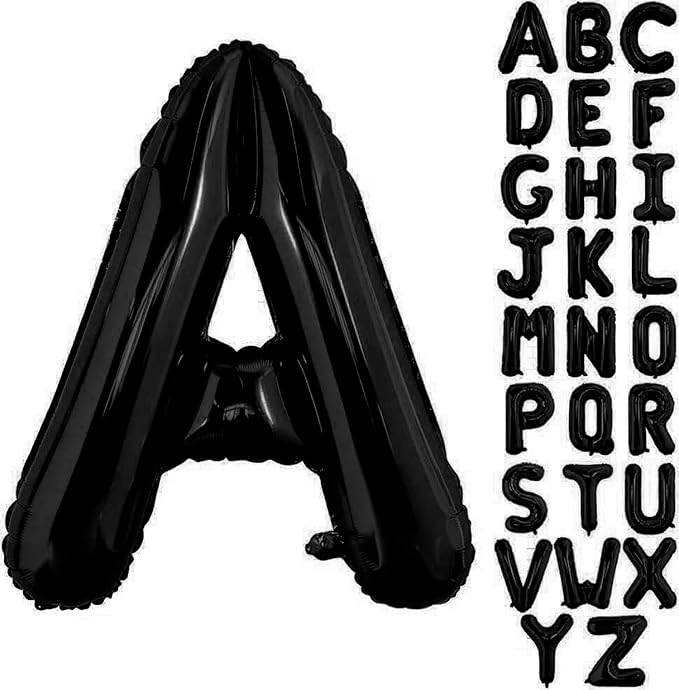 Black Letter A Balloons, A Balloon 40 Inch A Balloon Letter by BBPOOL