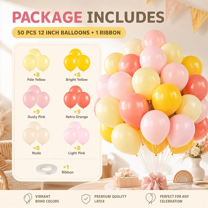 Pink and Yellow Balloon - Image 3