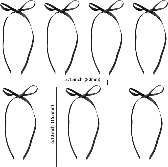 Ephlyn 30Pcs Bow Cupcake Toppers Valentine's Bowknot Ribbons Coquette Bow High - Image 2