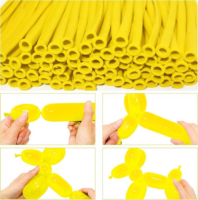 LXZFCRG 260 Balloons Yellow Long Balloons - Image 3