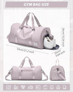 Gym Bag Womens,Travel Duffel Carry on Bag Sport Tote Bag Weekend Overnight Bag