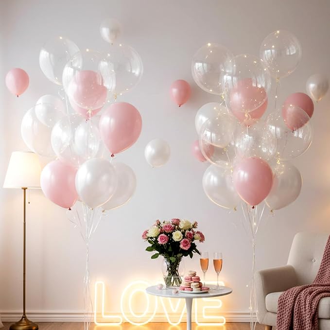 RUBFAC Clear Balloons 154pcs Different Sizes Balloon Arch Kit | Transparent - Image 6