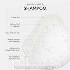 SEEN Shampoo, Fragrance Free - Non-Comedogenic & Hair Shampoo- Dermatologist-Developed - Safe for Sensitive, Eczema & Acne Prone Skin
