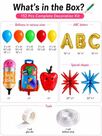 Back to School Balloon Arch Kit, Preschool Graduation Decorations & First Day - Image 2