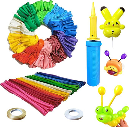 XIRUISHEN 200PCS 260 Balloons and 12-inch Round Balloons Colorful colors by Unknown