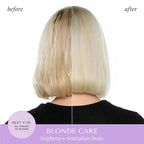 HASK Blonde Care Shampoo + Conditioner Set for Blonde Hair | Sulfate-Free, Gluten-Free, Vegan, Color Safe | 12oz each