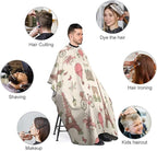 Barber Cape Pink Paris Eiffel Tower Hair Cutting Cloak, Adjustable Salon Cape Apron for Barber Salon, Barber Aceessories