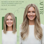 RUNATURE Human Hair Clip in Extensions, Blonde Clip in Hair Extensions Real Human Hair, Long Straight Hair Clip ins, Add Length, 20 Inch 120g 7pcs #8P60 Ash Brown Highlight Platinum Blonde