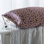 SLPBABY Silk Pillowcase for Hair and Skin with Hidden Zipper Print (King, Pattern26)