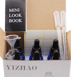 YIZHAO Clear Glass Dropper Bottle 2oz, Tincture Bottles with Glass Dropper, for Essential Oils, Aromatherapy, Cosmetic, Laboratory, Pharmacy, Liquids, Travel –6 Pcs