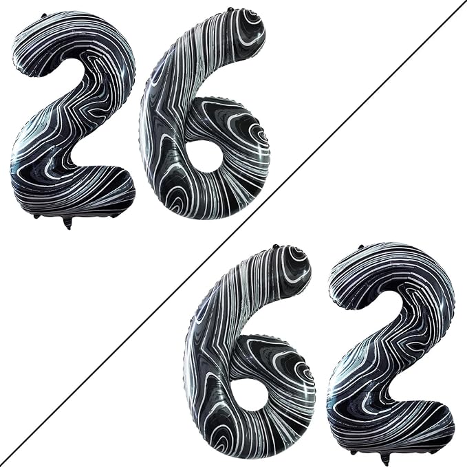 Number 26 Balloons for 26th Birthday Party Decorations, 42 Inch Jumbo Foil by GOER