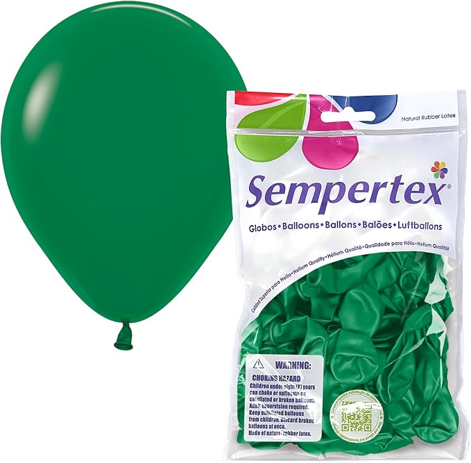 Sempertex Fashion Forest Green Balloons, 5 Inch, Graduation, Baby Shower by Sempertex