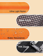 GOX Travel Toiletry Bag Dopp Kit Case for Men Multifunction Packing Organizer Pouch(Orange/Grey)