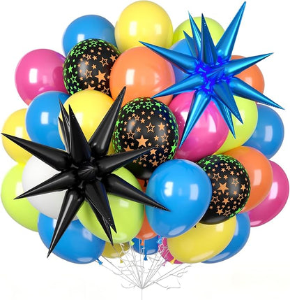 Neon Balloons, 12 Inch Colorful Balloons by FunHot