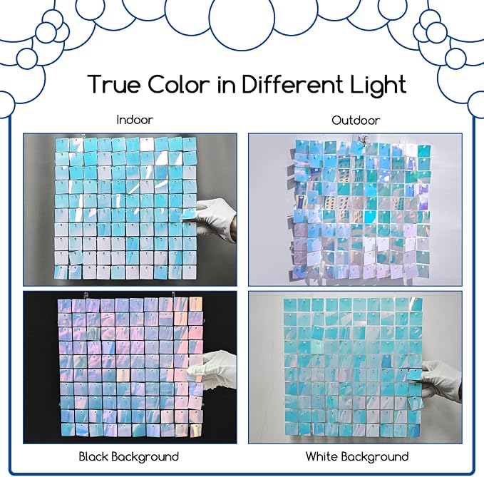 LiteGrid Series Shimmer Wall Backdrop - Image 4