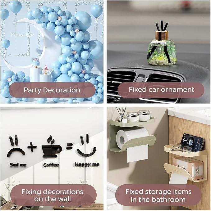 JIEHENG 300Pcs Double Sided Dot Stickers Removable, 0.8" Adhesive Putty Stickers - Image 4
