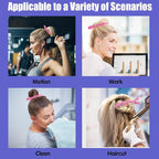 50Pcs Alligator Hair Clips,Professional Hair Styling Clips for Styling Sectioning,Plastic Non Slip Hair Clips for Women with Wide Teeth & Double-Hinged Design(Pink)