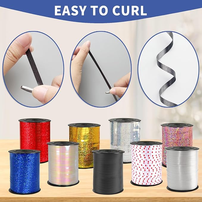 500 Yard Black Curling Ribbon for Birthday Party Festival Decoration and Crafts - Image 3