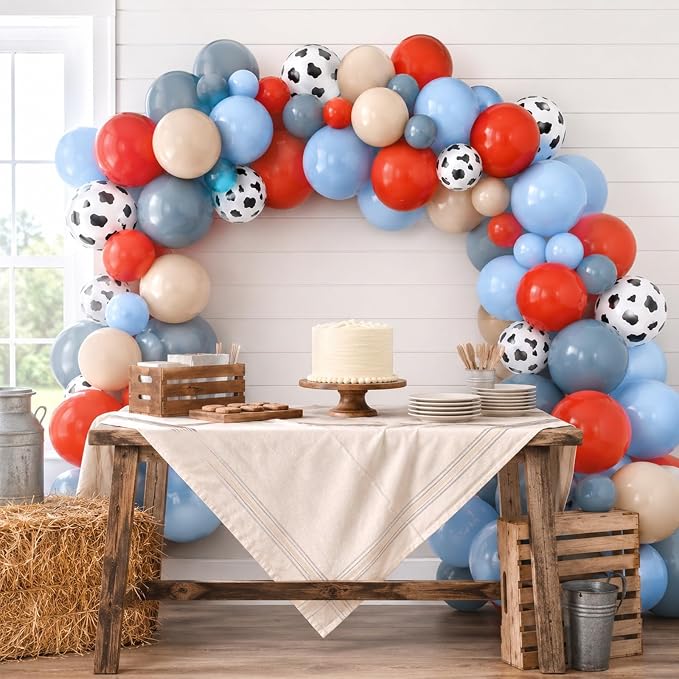 Red Blue Cow Balloons - Image 6