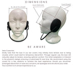 Ear Covers for Shower, Heat and Hair Dye Protection - Black - Waterproof Ear Covers for Washing Hair - Reusable Silicone Ear Caps For Hair Dye - Ear Protectors From Heat Styling and Dryer