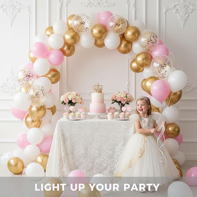 LOVESTOWN 110 PCS White Balloons, 12 Inch Bright White Latex Balloons | - Image 3