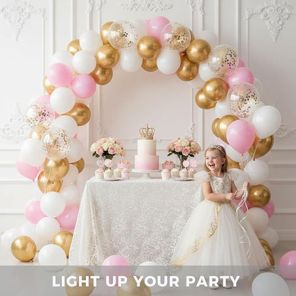 LOVESTOWN 110 PCS White Balloons, 12 Inch Bright White Latex Balloons | - Image 3