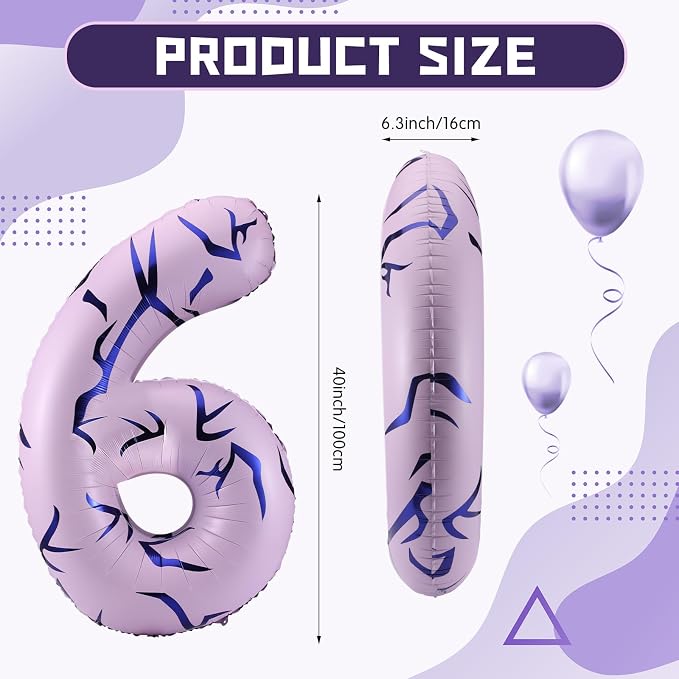 40 Inches Number 6 Balloon - Image 2