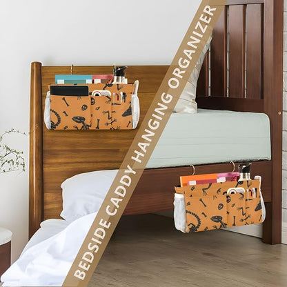 Bedside Caddy Metal Frame Hanging Organizer Bunk Bed Dorm Accessories Hook And - Image 7
