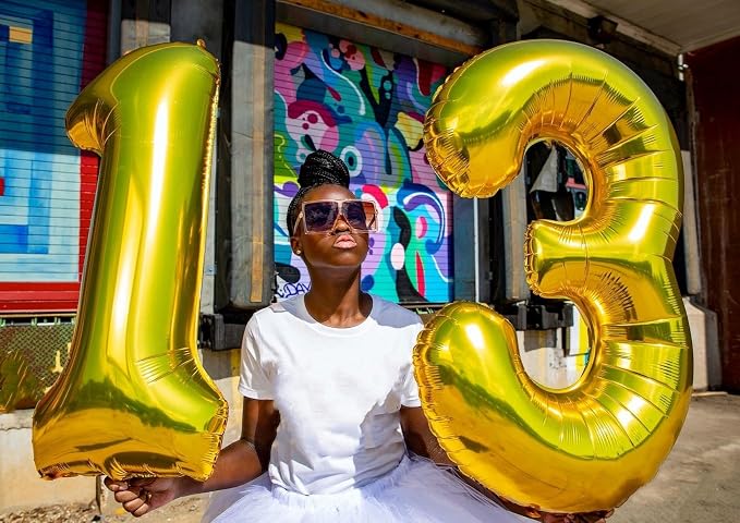 Number Balloons 23 Balloon 40 inch Gold - Image 3